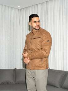 Men's Suede Jacket - Lạc đà - Xem 1