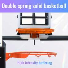 54 Inch Wall Mounted Basketball Backboard, Adjustable-Height And Rim Basketball Hoop, Outdoor Wall Mount Basketball Hoop For Gyms Schools - 54英寸 - 查看 5