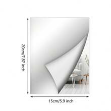Wall Mirror Tiles, 1mm Thickness Self Adhesive Square Mirror, Flexible Mirror Sheets Wall Stickers Frameless Small Mirrors Wall Decor Set For Bathroom Home Gym Bedroom(Do Not Use As A Mirror) Mirror Wall Room Decor Mirror For Room Home Decor Bathroom Decor Living Room Decor