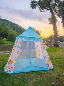 1pc The Cartoon-Themed Tent Is An Essential And Wonderful Item For Both Outdoor Camping And Indoor Setup.