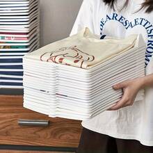 20 chiếc hộp đựng quần áo xếp chồng lên nhau - Bảng đựng áo sơ mi và áo phông bằng nhựa di động, sắp xếp gọn gàng tiết kiệm không gian, thích hợp cho tủ quần áo, tủ đựng đồ, sắp xếp nhà cửa, hộp đựng đồ màu trung tính, sắp xếp và lưu trữ tủ quần áo, hệ thống tủ quần áo gắn tường - Nhiều màu - Xem 5