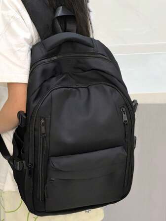 女士笔记本电脑背包，适合初中高中大学生的女学生学校背包，适合青少年男孩和女孩的轻便耐用休闲学校书包，大容量背包旅行背包，带 15.6 英寸笔记本电脑隔层和水壶侧袋，适合男女大学生的多口袋书包工作包