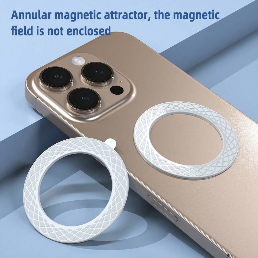 Metal Magnetic Ring Holder Sticker For IPhone, Super Strong Magnetic Ring Stand Accessory, Suitable For Smartphones And Portable Magnetic Holders