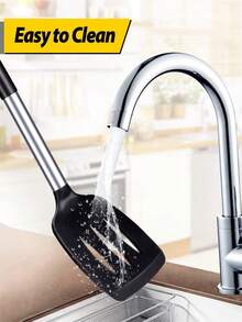 硅胶厨具不粘锅勺铲滤器套装，防滑耐热厨房用具 - 彩色 - 查看 3