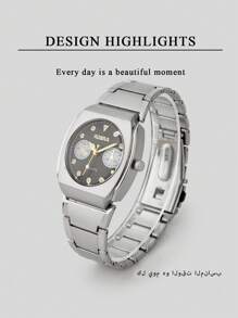 Relógio com Mostrador Panda de 3 Olhos que Pode ser Combinado com um Relógio de Quartzo Estável, para Homens e Mulheres