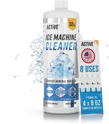 Ice Machine Cleaner Maker Descaler - 32 Fl Oz (8 Uses) Nickel Safe Ice Maker Cleaner Solution - Compatible With Whirlpool 4396808, Scotsman, Manitowoc, Hoshizaki, GE Opal Cleaning Kit - Made In USA - 銅色 - 查看 1