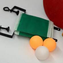 Table Tennis Racket Ping Pong Kit 2 Rackets 3 Balls 1 Table Net - A - Ver 8