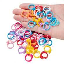 100/500 件/包塑料圆形底座，空白适用于 DIY 珠宝制作、工艺材料和配件