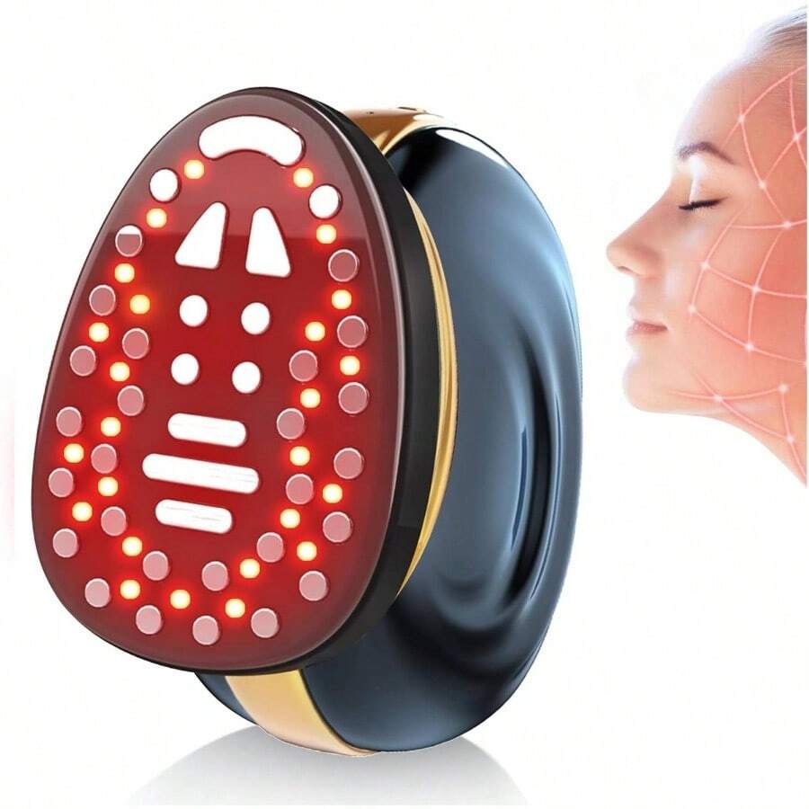 Microcurrent Multifunctional Facial Devi, FSA SA Eligible Smart Photon MicroCurrent Devi Electric Fa Lift Light Therapy Skin Care Auty Machine - Black - View 1