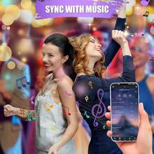 KEELIXIN 65.6ft LED Lights For Bedroom, Music Sync RGB LED Strip Lights With APP & Remote Control, Luces LED Para Cuarto, Bluetooth LED Lights For Room, Home Decoration - 130ft - View 11