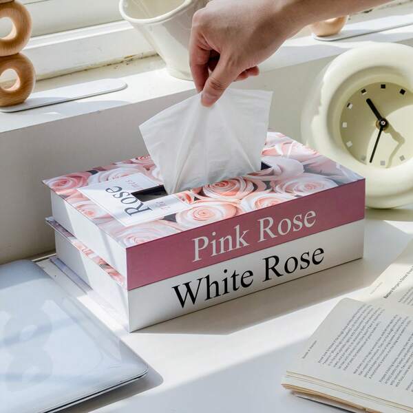 A Must-Have For An Elegant Home | Creative Decorative Fake Book Tissue Box – The Perfect Combination Of Practicality And Beauty! Conveniently Replace Tissues, Durable And Not Easily Damaged. A Combination Of Decorativeness And Functionality.