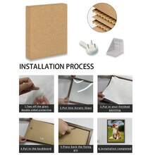 1 Pieza, Foto personalizada, Marco de madera de plexiglás pulido, Retratos personalizados de mascotas, perros, gatos y pinturas decorativas artísticas, Póster de lienzo impreso personalizado, Perfecto para familias, parejas, recuerdos de mascotas y un regalo perfecto para aniversarios