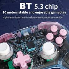 AOLION AOLION New Wireless Wake Up Function Controller Joystick Compatible With Switch/Lite/OLED Double Vibration Wireless Joystick Controller For Gamepad Turbo Function Compatible With Switch/PC/IOS/Android Multi-Platform Handle