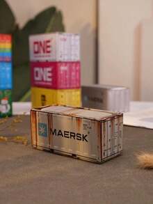 1pc容器收纳盒金属微缩模型展示盒储物展示盒精美收纳盒可堆叠收纳盒家用卧室收纳盒办公桌展示盒 - 彩色 - 查看 7