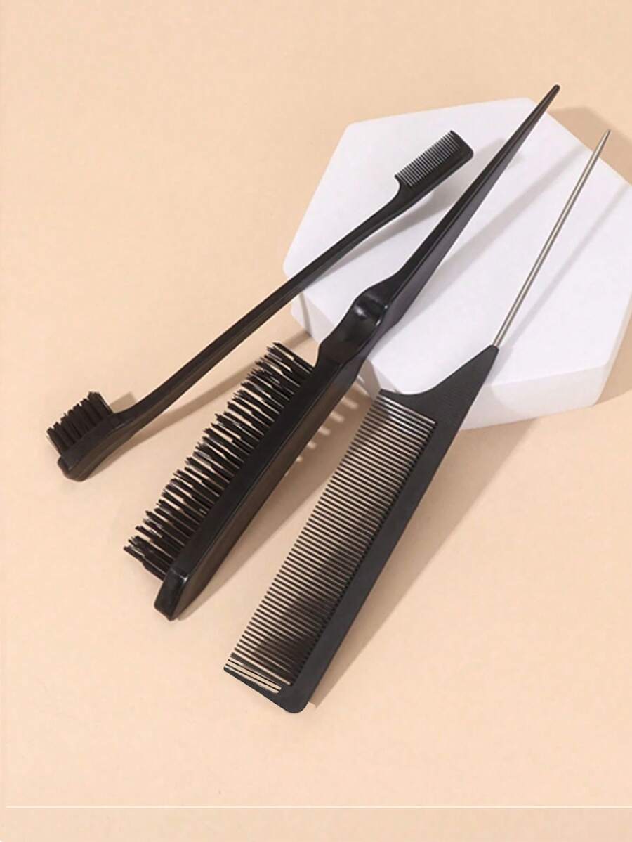3 peignes en plastique ABS - peignes de coupe, en nylon et de déchirement pour le salon et la maison - indispensables pour l'été, les festivals et toutes les saisons - disponibles en plusieurs couleurs, brosses à cheveux, peignes, outils capillaires, produits capillaires et accessoires pour les salons de coiffure et les indispensables de beauté pour les voyages