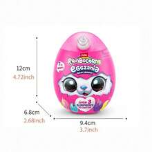 ZURU Rainbocorns Eggzania Baby Mania，可收藏毛绒玩具，史莱姆，趣味十足，充满想象力，新颖的开箱动物软玩具，惊喜蛋，适合喜欢角色扮演的女孩（1 包）
