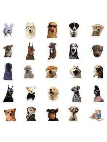 50 张搞笑小狗 MEME 贴纸合集，可用于剪贴簿、行李箱、笔记本电脑装饰，可作为送给好朋友、学校用品、返校礼物 - 彩色 - 查看 8