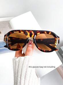 Ochelari de soare Retro Pilot Border pentru femei și bărbați, ochelari de soare cu lentile decorative, potriviti pentru petreceri zilnice pe plajă, fotografiere pe stradă, ochelari de soare Preppy pentru școală, în formă de scut, nuanțe de ochelari de soare
