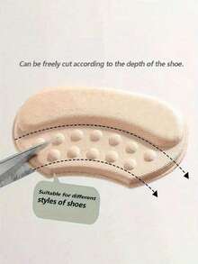 2 Pairs Shoe Heel Anti-Slip Grips Stickers, High Heels Heel Protectors Anti-Wear Cushion Pad, Shoe Size Reducer