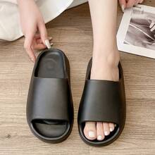 Dép đi trong nhà bằng dừa thoải mái cho nam và nữ, mẫu mới mùa hè 2026, dép đi trong nhà tắm, đế mềm, chống trơn trượt, chất liệu EVA. - màu đen - Xem 4