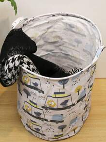 Cartoon Dirty Clothes Basket Toy Storage Basket, Large Capacity Storage Bin For Miscellaneous Items, Big Size Cartoon Toy Storage Basket, Large Dirty Clothes Storage Bag
