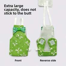 6pcs/1pc Parrot Diapers, Cute Fruit Design, Reusable Washable With Waterproof Lining, Soft Bird Flight Suit, Fits Parakeet, Parrot, Cockatiel, Sun Conure, Cockatoo, Macaw