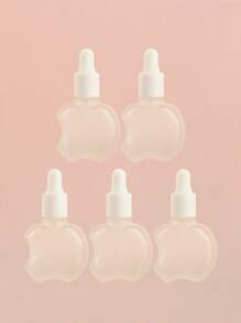 3/5/10/20pcs/Set Square Matte Empty Refillable Glass Dropper Bottles 5ml/8ml/10ml/15ml/20ml For Essential Oil, Serum, Perfume, Travel And DIY Use, White And Silver Cap