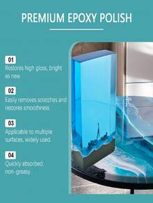 Epoxy Resin Cleaner - Stain Remover, Scratch Repair, Surface Polishing & Maintenance Agent. One Spray And Wipe, Strong Cleaning Power, No Water Stains, Odor Removal