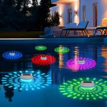 1pc Solar Powered Floating Light, LED Pool Floating Light, Suitable For Bathroom, Swimming Pool, Pond, Fountain, Party, Garden Decor - Multicolor - View 10