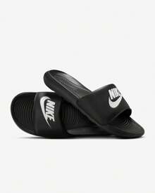Nike Men's Victori One Slides Sport Sandal, Black/White