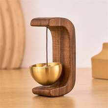 2025 New Magnetic Door Chime,Vintage Wooden Wind Chime Doorbell With Brass Bell,Woodybeing Door Chimes When Door Opens,Shopkeepers Bell For Door Opening,Cute Chime For Ring Doorbell,Walnut Door Sensor Chime For Bedroom