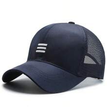 1 Stück/2 Stück Herren Baseball Mesh Kappe mit Stickerei, verstellbar, Outdoor Sonnenschutz Lässig Hut, geeignet für Frühling/Sommer Reisen, Strand, Party