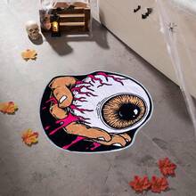 1pc Halloween One Eye Scary Bath Mat/Bathroom Rug, Halloween Door Mat - Super Absorbent, Non-Slip, Machine Washable Kitchen Rug - Multicolor - View 7