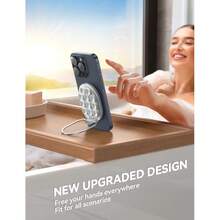 Suction Cup Phone Mount Magsafe Phone Grip With Pull Ring Phone Suction Grip For IPhone  Android Cell Phone Grip Holder For Creators Selfies Fitness White - White - View 4