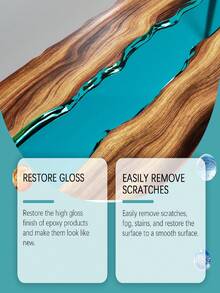 Epoxy Resin Cleaner - Stain Remover, Scratch Repair, Surface Polishing & Maintenance Agent. One Spray And Wipe, Strong Cleaning Power, No Water Stains, Odor Removal
