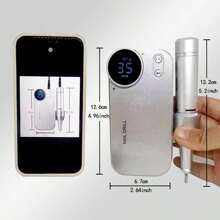 duofu 1 set Pulidora de uñas eléctrica portátil, alta potencia, larga duración, diseño minimalista para cuidado de uñas en el hogar o salón