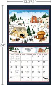Calendario de pared 2025 de Linda Nelson Stocks - Plateado - Ver 9