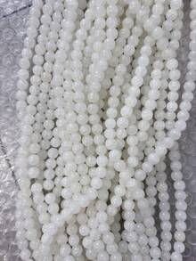 100pcs 8mm Simulated Jade Natural Stones, Agate, Color-Dyed Non-Fading Beads, Supplies For DIY Jewelry Making Such As Bracelets, Keychains, Necklaces, Crafts Decorations, Rich Colors To Inspire Your Creations - Multicolor - View 8