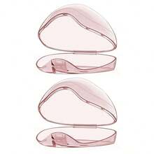 1/2/4/8个装透明奶嘴收纳盒 - 方便携带的奶嘴收纳盒，带挂绳，易于清洁，是婴儿尿布包的必备配件，可收纳奶嘴及其他物品。