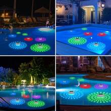 1pc Solar Powered Floating Light, LED Pool Floating Light, Suitable For Bathroom, Swimming Pool, Pond, Fountain, Party, Garden Decor - Multicolor - View 8
