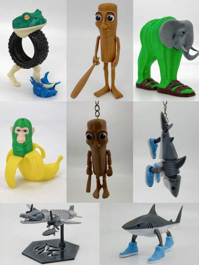 1pc Network MEME Tungtungtung Sahur Tralalelotralala Plush Figurine, Desktop Decoration Collectible For Network Viral "Italian Brainrot Animals"