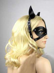 Gotischer Stil Schwarze Sexy Maske für Damen, kühnes Kostüm Accessoire für Damen, Halloween Maske, Valentinstag Geschenk, Party Cosplay, Sexy Accessoire für Damen