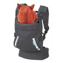 1 件舒适轻便婴儿背带，符合人体工程学设计，适合新生儿至幼儿 7-22 磅（3.2-10.9 千克），可拆卸兜帽