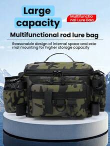 Waterproof Fishing Waist Pack – Multi-Function Lure Tackle Bag With Detachable Rod Holder & 20L Capacity (Hands-Free Design For Kayak/Bank Fishing)