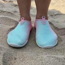 Zapatos de agua para niños para deportes acuáticos de secado rápido, calcetines acuáticos para natación, playa, piscina, surf, yoga para niños zapato para agua - Rosa - Ver 4