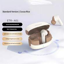 Lenovo 联想 ERAZER ETR-A01PRO 蓝牙耳机，入耳式 HiFi 音质，ENC 低延迟游戏音乐降噪耳机，带麦克风，超长电池寿命，适用于智能手机、平板电脑、飞机、卡车的无线耳机 - 多色(普通版) - 查看 3