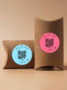 Benutzerdefinierte Text Aufkleber, Benutzerdefinierte QR-Code Verpackungsaufkleber, QR-Code Aufkleber, Geschäftslogo Aufkleber, Kleinunternehmen Aufkleber, QR-Code Etiketten. Benutzerdefinierte QR-Code Aufkleber, Party- und Hochzeitsartikel, Schulmaterial, Rückkehr zur Schule