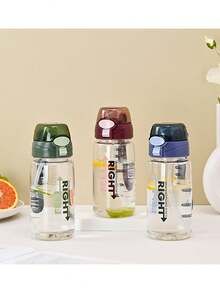 1 件装带吸管水瓶户外办公室健身运动水壶摇摇杯免费健身房太空杯多色 - 彩色 - 查看 6