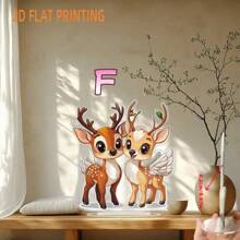 1pc MAHUNIYA Bohemian Acrylic Reindeer Decor Ornament, Christmas Theme Desktop Decoration, Multi-Purpose Animal Figurine, Suitable For Home, Office, Bookstore - Christmas Gift