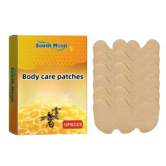 12pcs Body Care Knee Care Patches, Bee Knee Joint Massage Therapy Patches